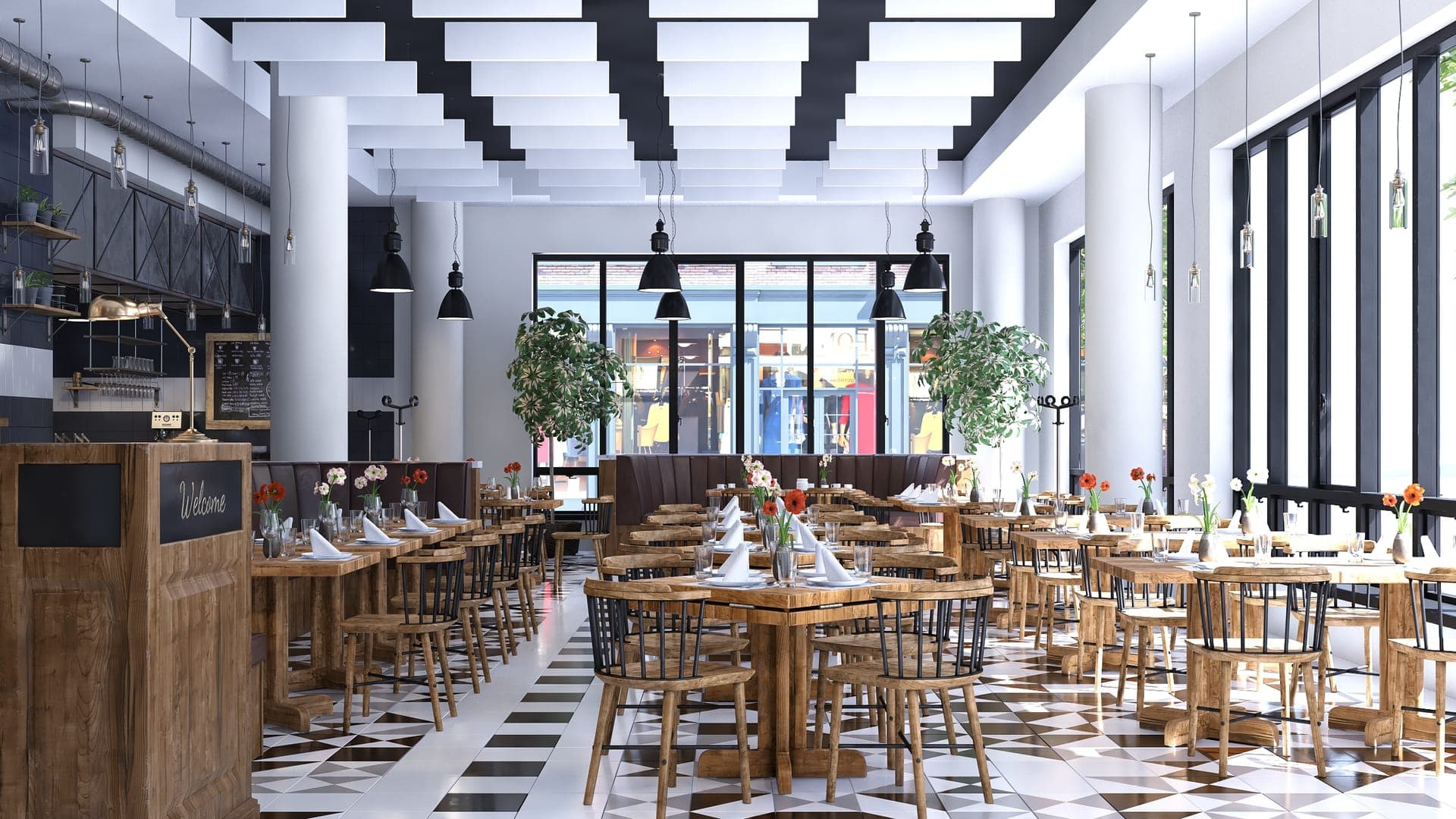 Sala de restaurante